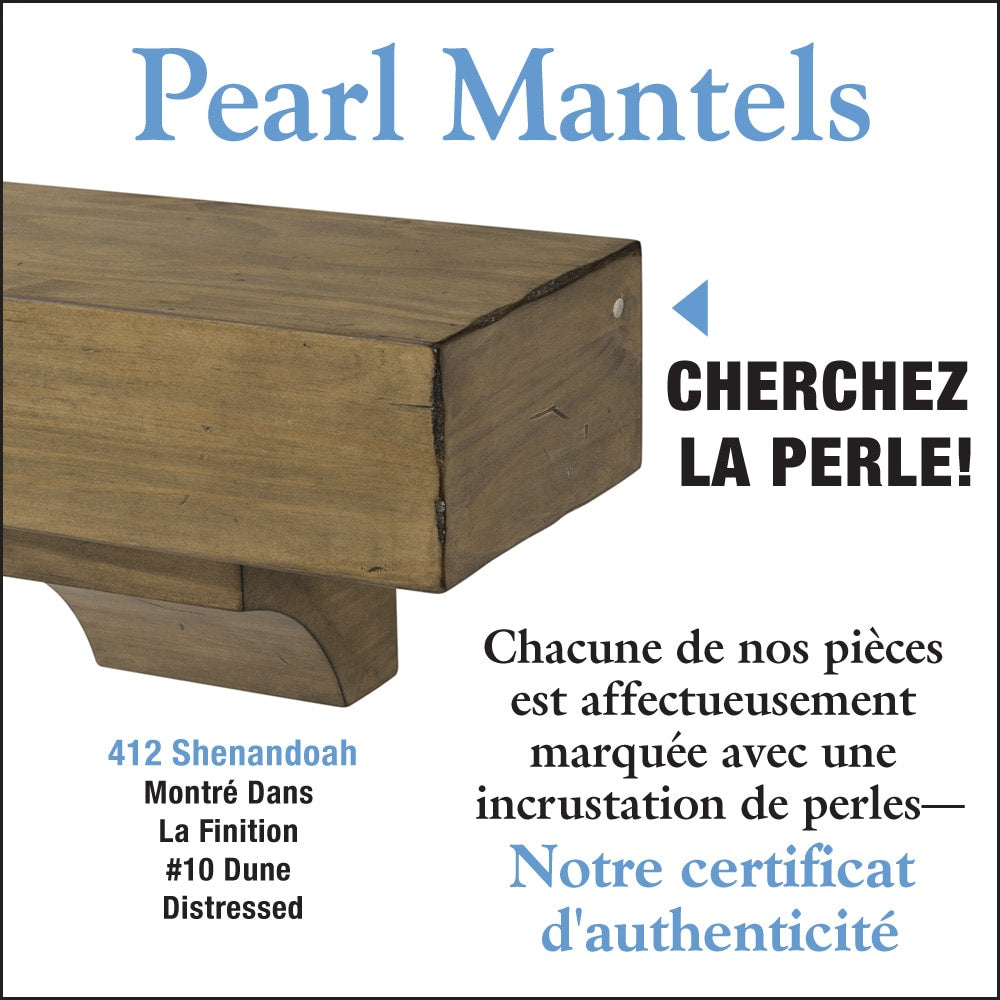 Étagère ou étagère de cheminée Shenandoah 48" Dune Rustic Distressed Finish