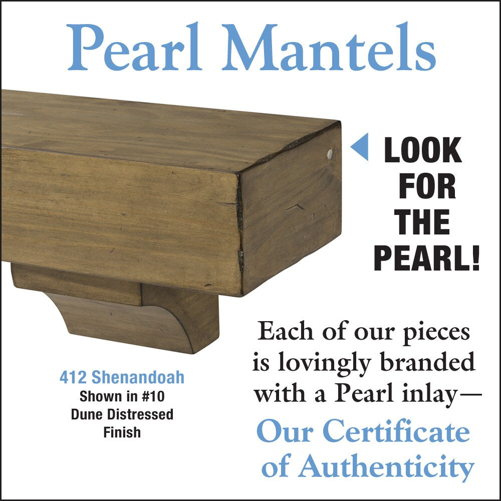 Étagère ou étagère de cheminée Shenandoah 48" Dune Rustic Distressed Finish