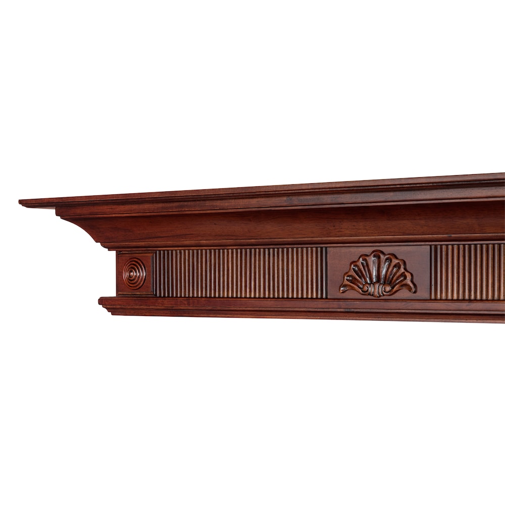 Étagère ou étagère de cheminée Devonshire 72" en cerisier rustique avec finition vieillie