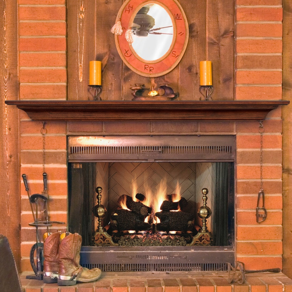 Étagère ou étagère de cheminée Homestead 72" non finie