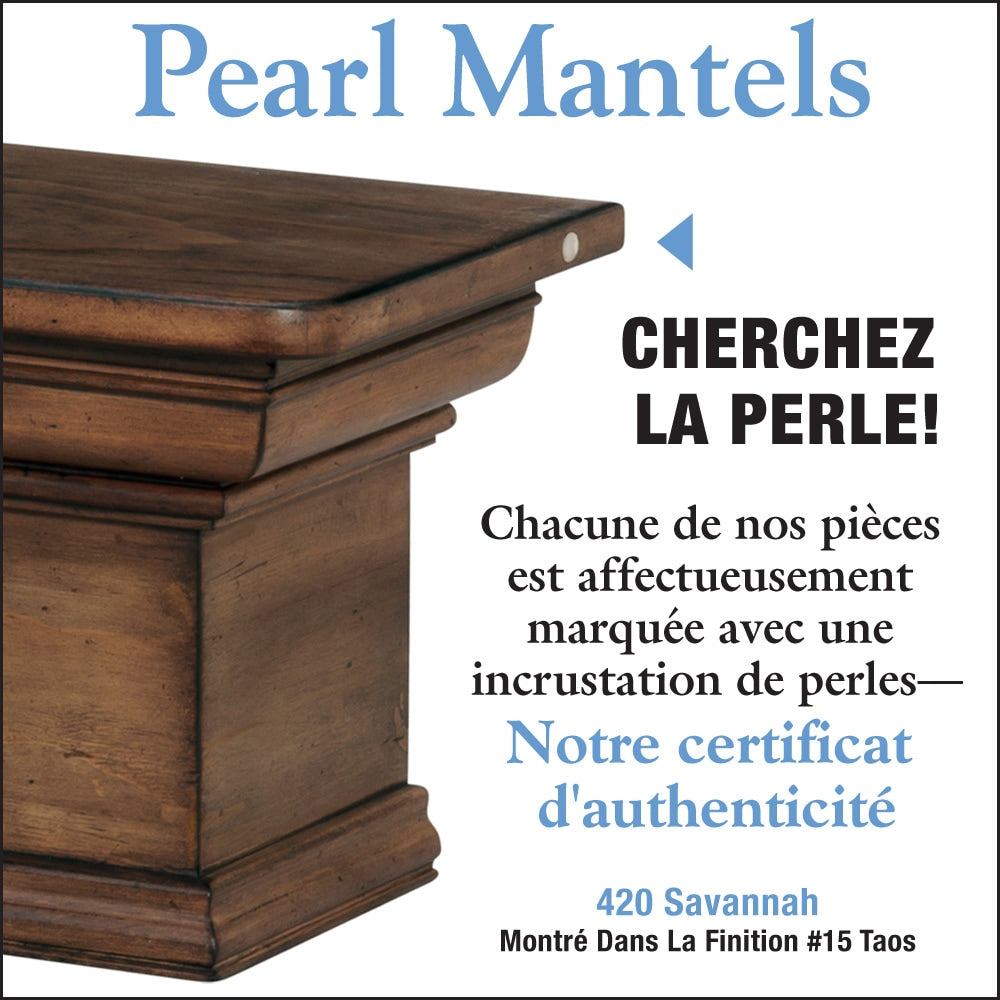Étagère ou étagère de cheminée Savannah 48" avec finition Taos