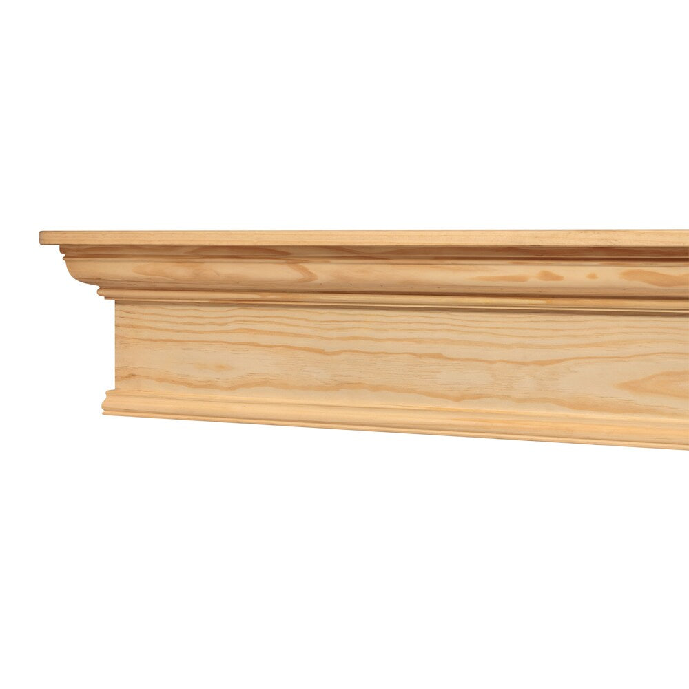 L'étagère ou le manteau de cheminée Savannah de 60 po non fini