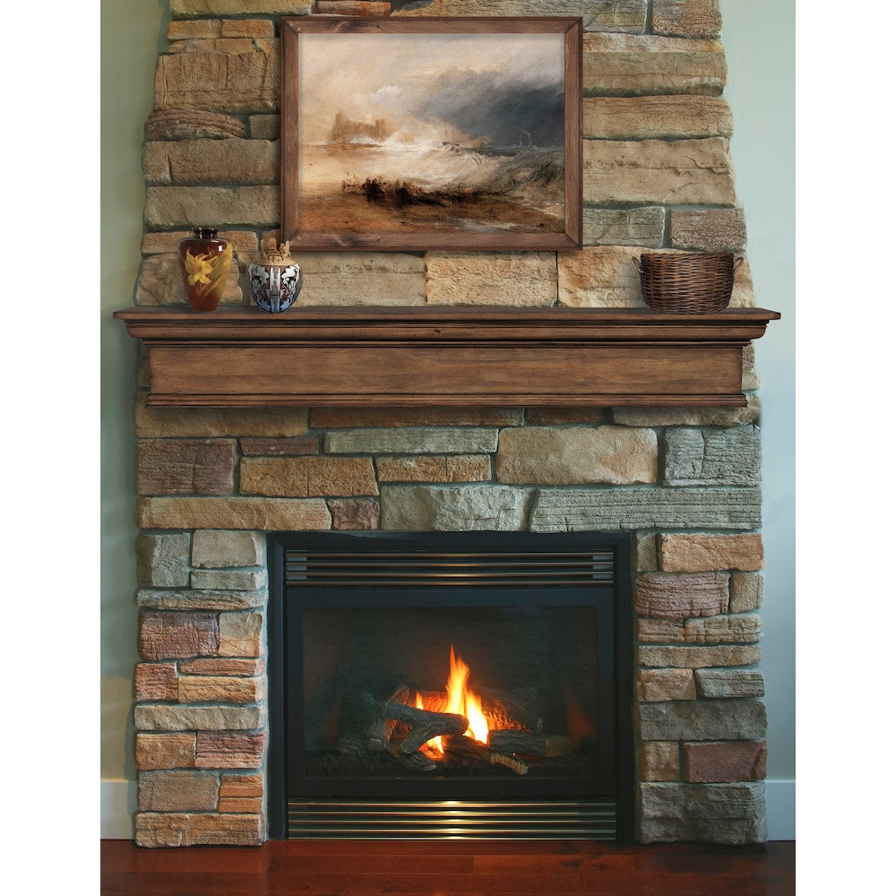 L'étagère ou la tablette de cheminée Savannah 60" avec finition Taos