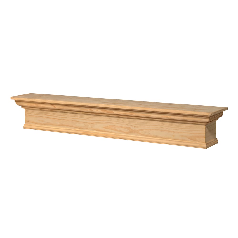 Étagère ou étagère de cheminée Savannah 72" non finie