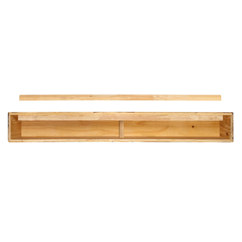 Étagère ou étagère de cheminée Lexington 72" avec finition vieillie rustique moyenne