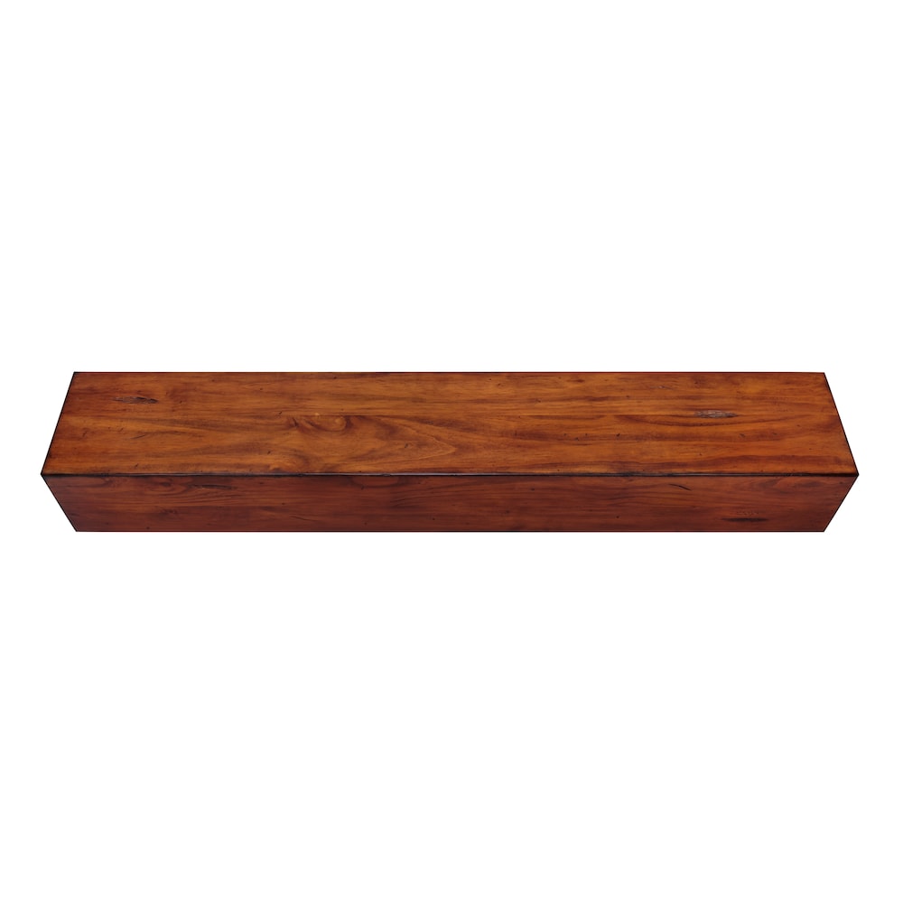 Étagère ou étagère de cheminée Lexington 72" avec finition vieillie rustique moyenne
