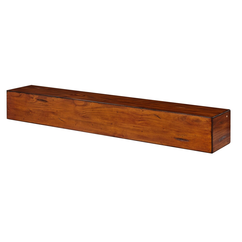 Étagère ou étagère de cheminée Lexington 72" avec finition vieillie rustique moyenne