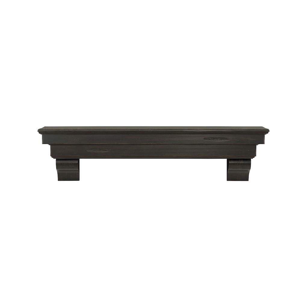 Étagère de cheminée Celeste de 48 po, finition expresso