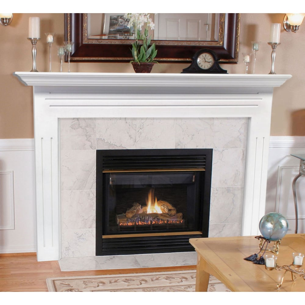 The Newport  48" Fireplace Mantel MDF White Paint