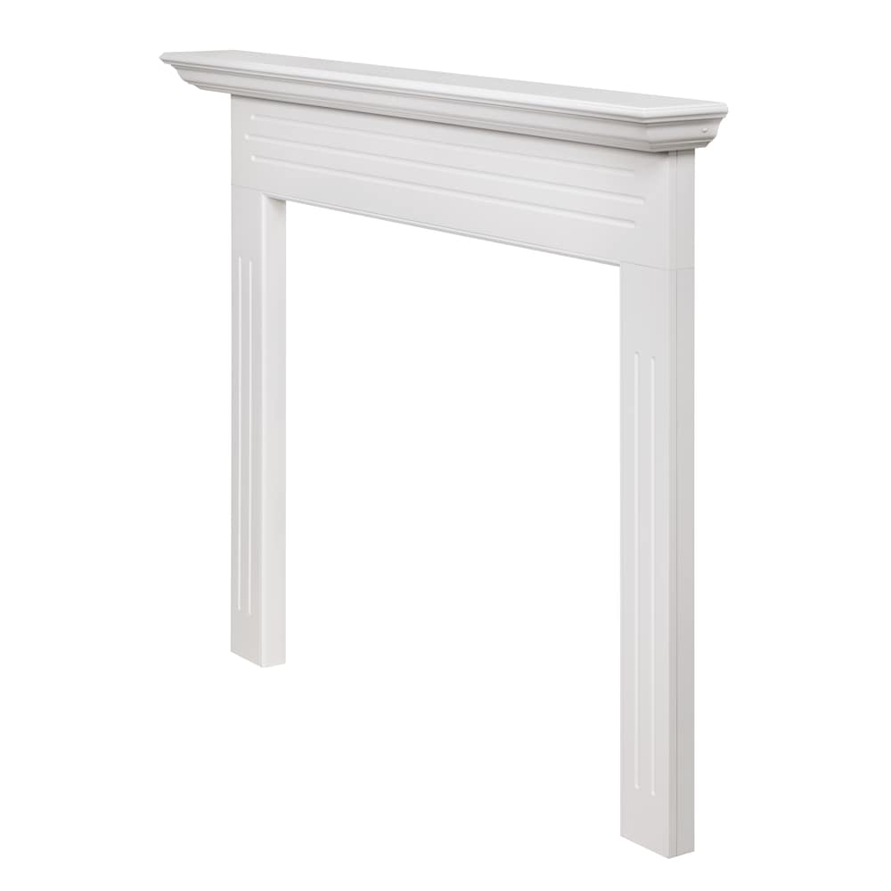 The Newport  48" Fireplace Mantel MDF White Paint