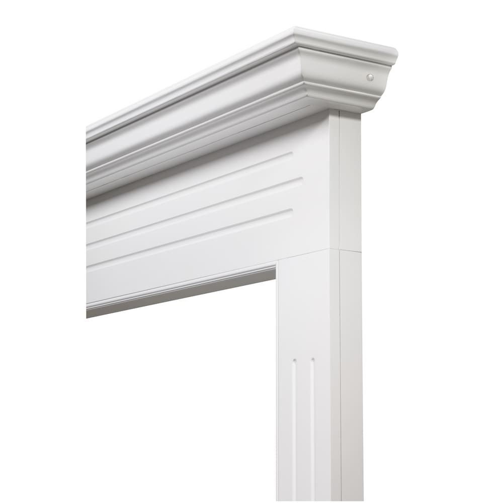 The Newport  48" Fireplace Mantel MDF White Paint