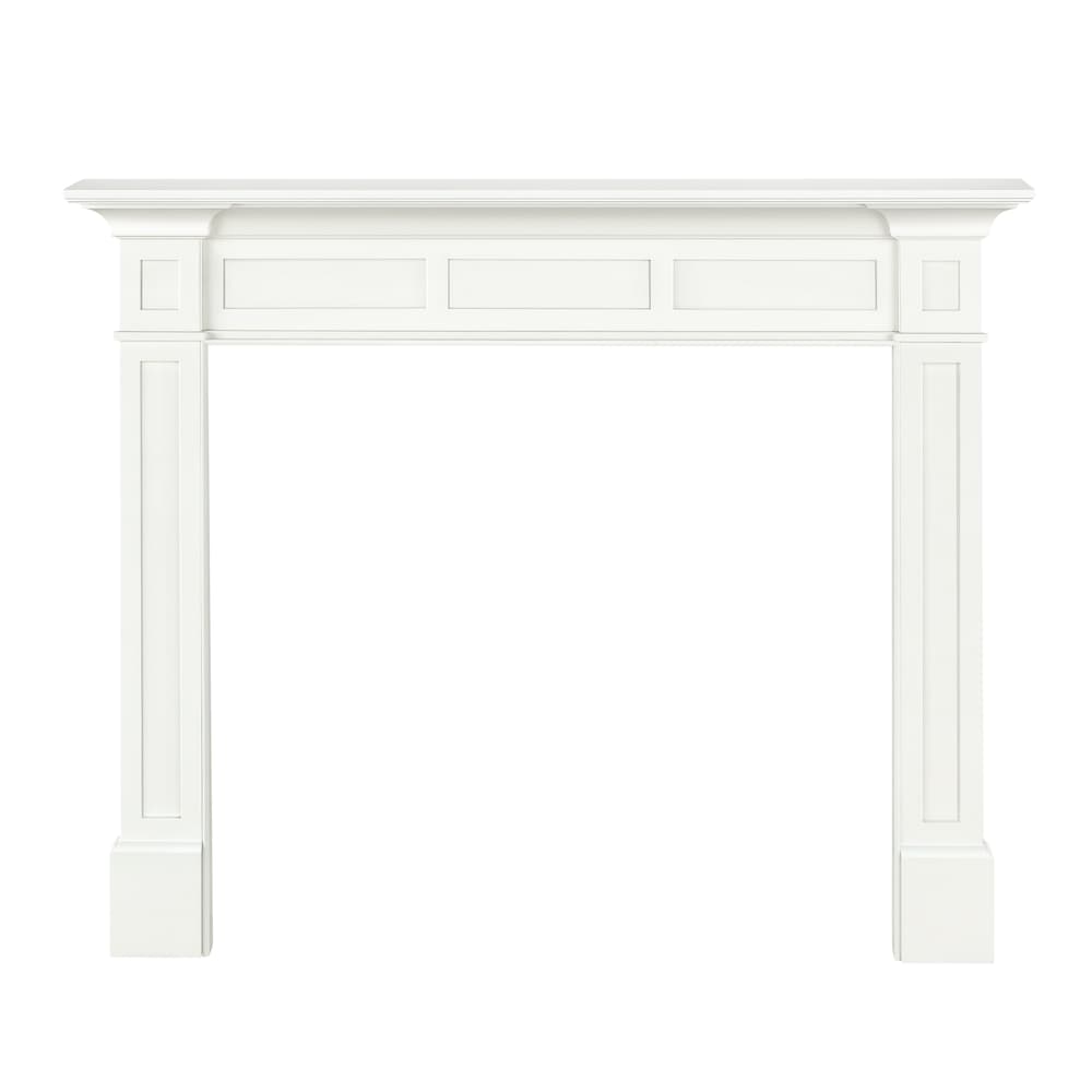 Le manteau de cheminée Jim 48" MDF peinture blanche