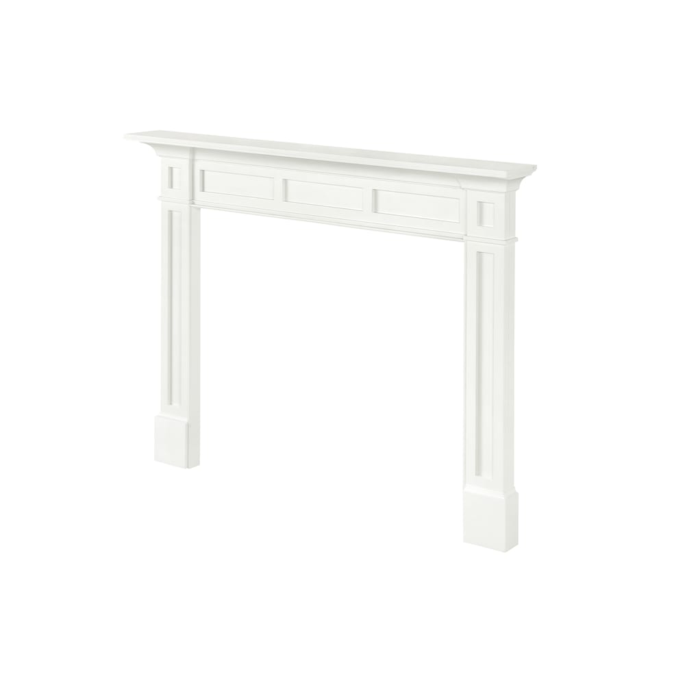 Le manteau de cheminée Jim 48" MDF peinture blanche