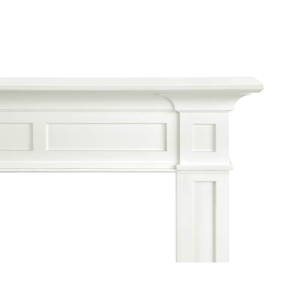 Le manteau de cheminée Jim 48" MDF peinture blanche