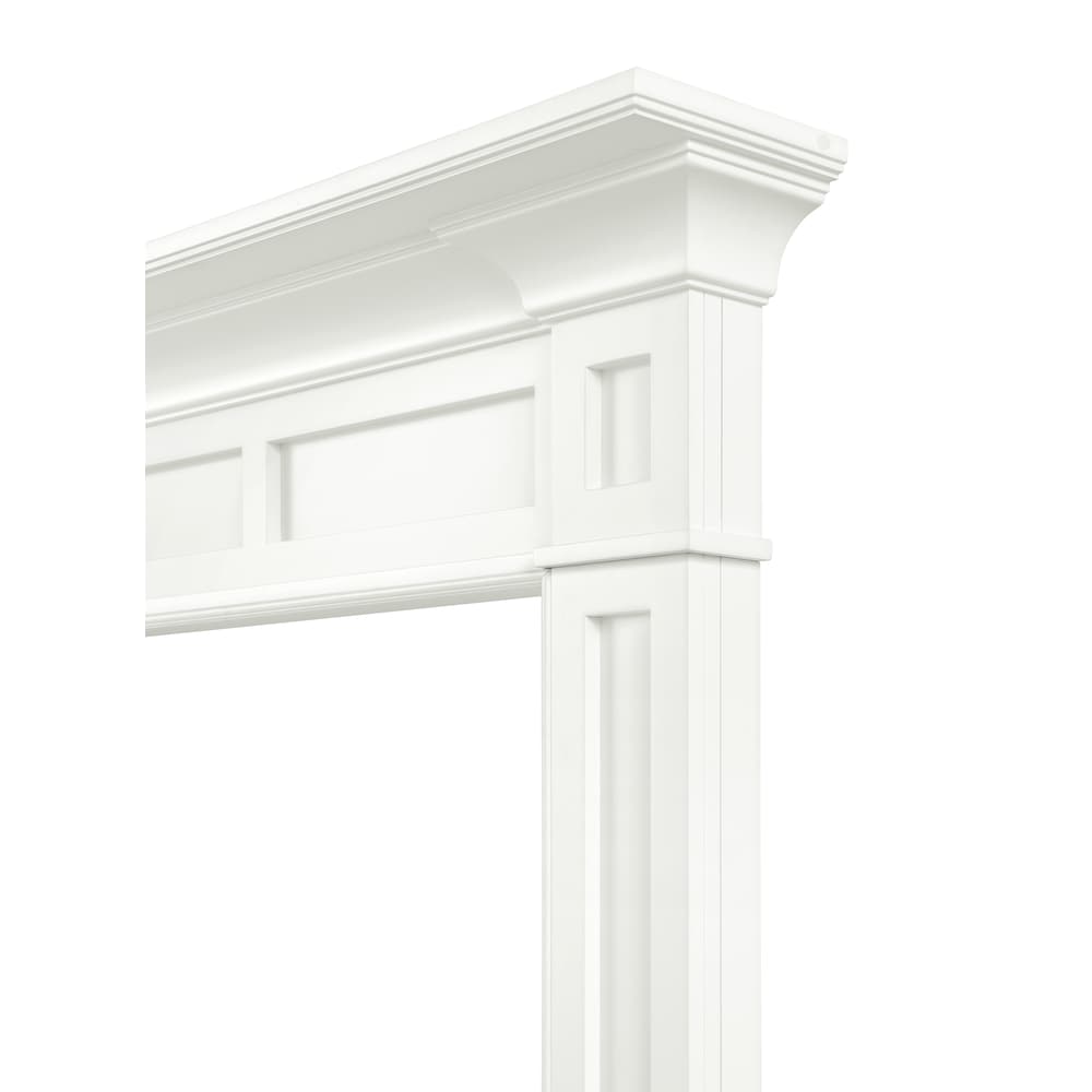Le manteau de cheminée Jim 48" MDF peinture blanche