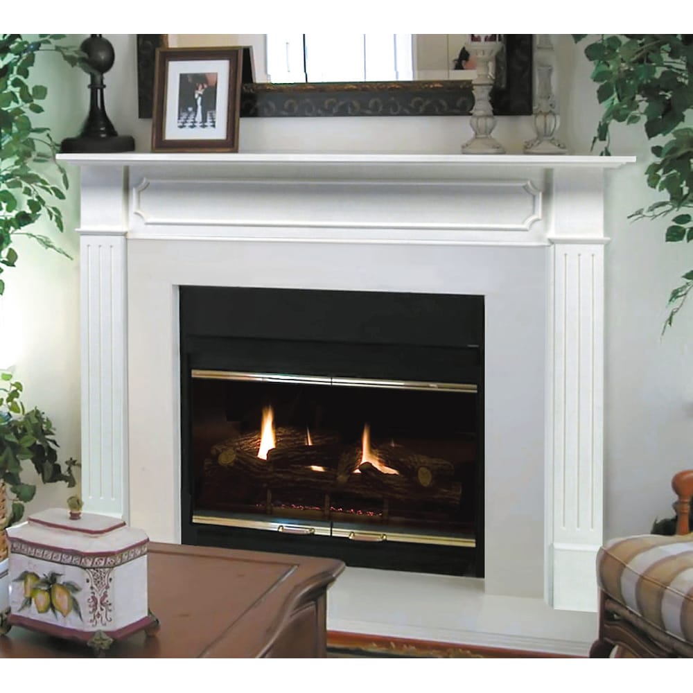 The Berkley 48" Fireplace Mantel MDF White Paint