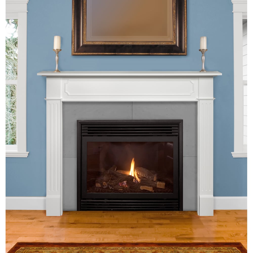 The Berkley 48" Fireplace Mantel MDF White Paint