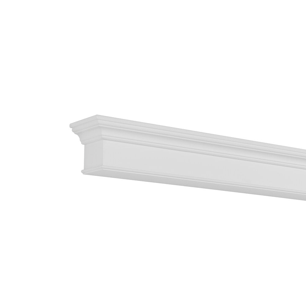 L'étagère ou étagère de cheminée Henry 48" MDF peinture blanche