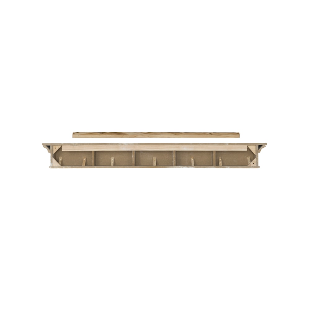 L'étagère ou étagère de cheminée Henry 48" MDF peinture blanche