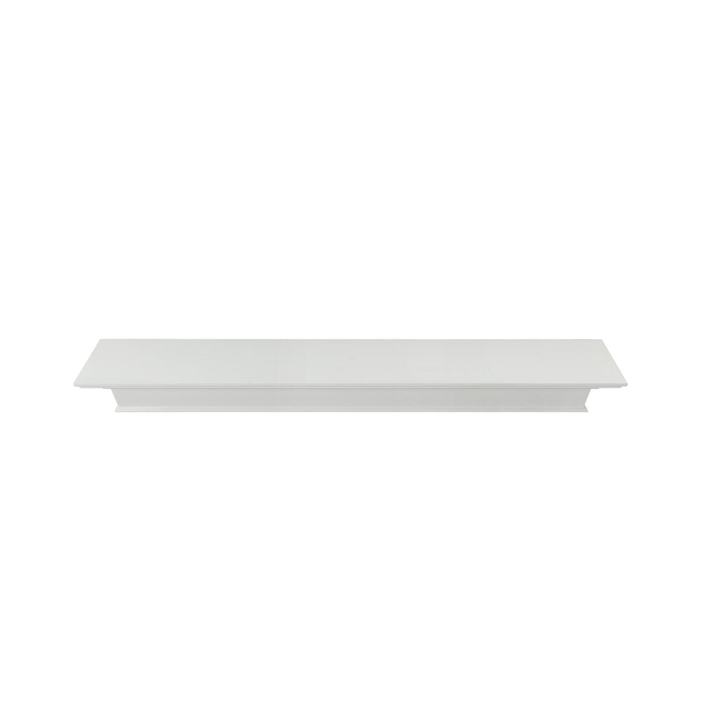 L'étagère ou étagère de cheminée Henry 48" MDF peinture blanche