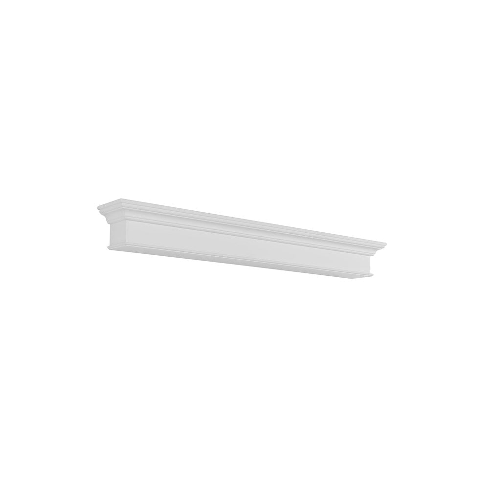 L'étagère ou étagère de cheminée Henry 48" MDF peinture blanche