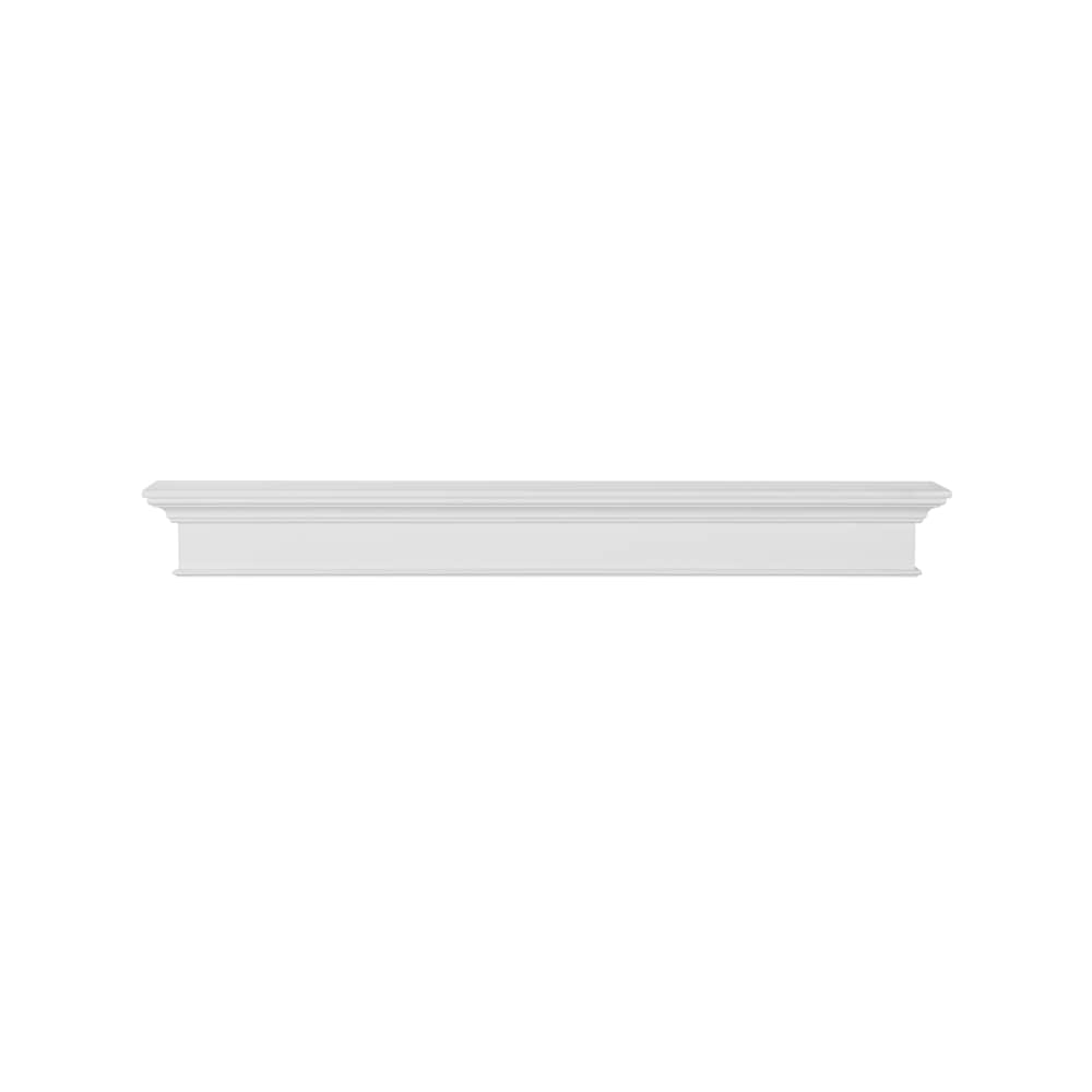 L'étagère ou la tablette de cheminée Henry 60" MDF peinture blanche