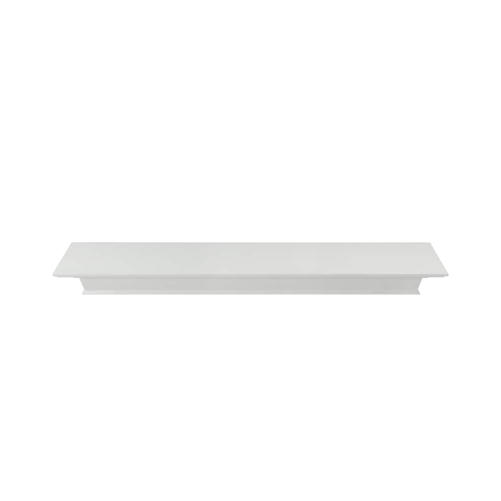 L'étagère ou la tablette de cheminée Henry 60" MDF peinture blanche