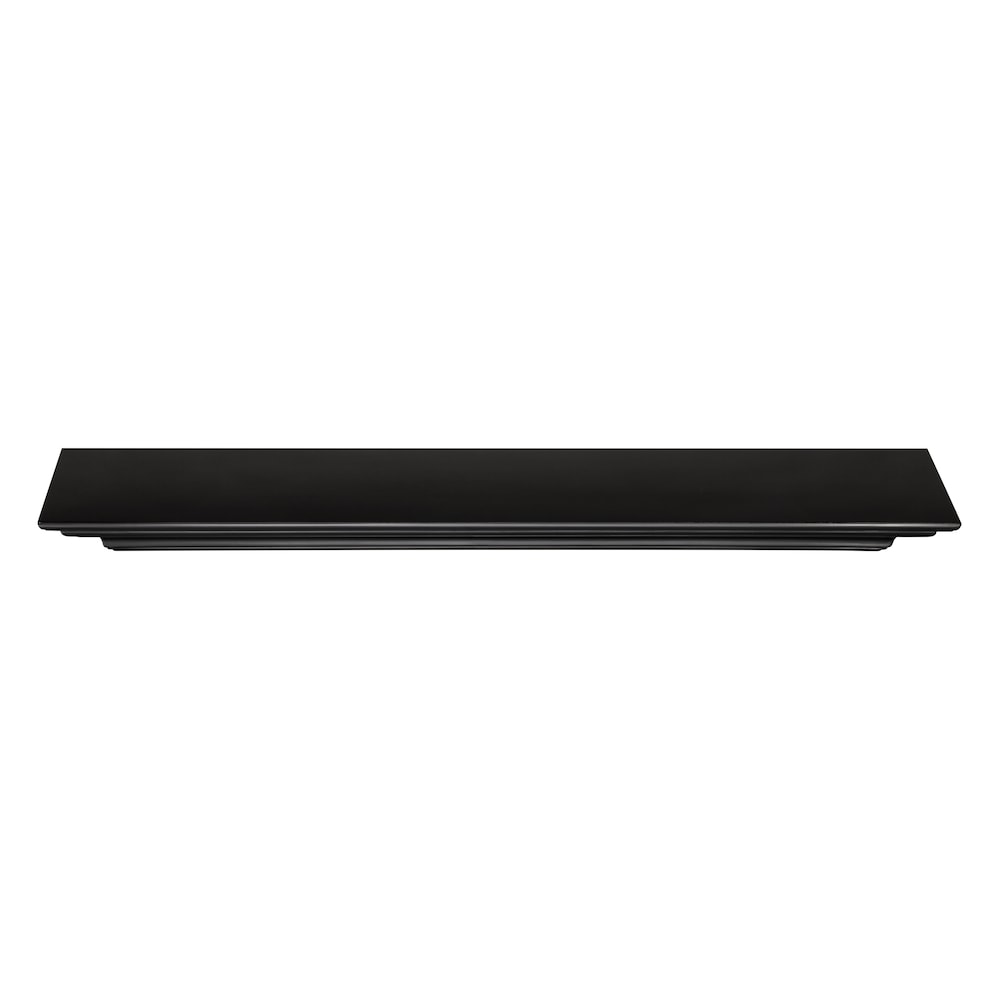 Étagère ou étagère de cheminée Crestwood 48" en MDF avec peinture noire