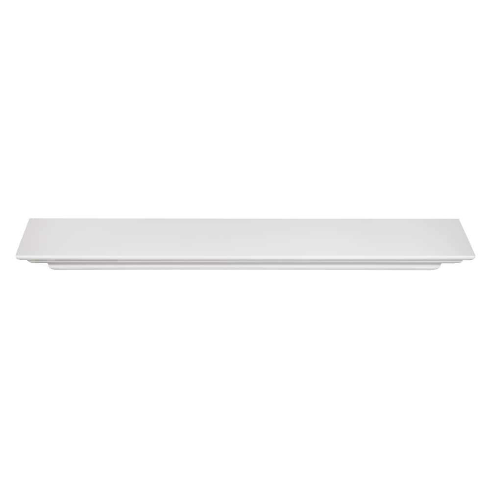 L'étagère ou la tablette de cheminée Crestwood de 60 po MDF peinture blanche