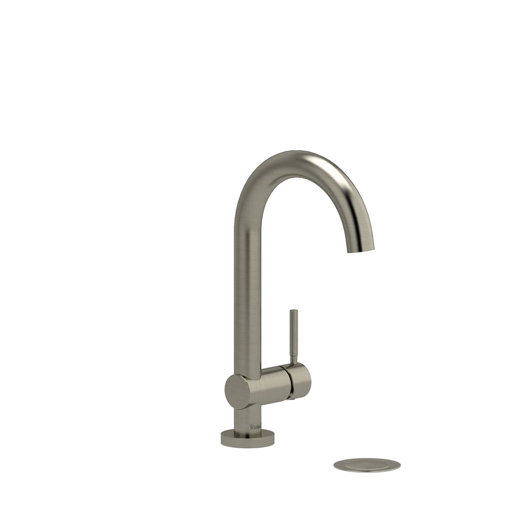 Robinet de lavabo à poignée unique Riu en nickel brossé