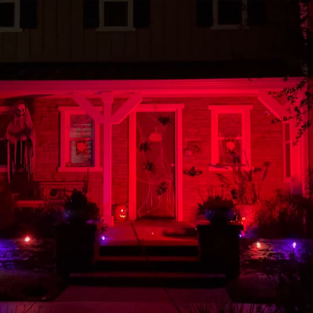 7-Watt PAR38 E26 Base Red Non-Dimmable Reflector LED Light Bulb (4-Pack)