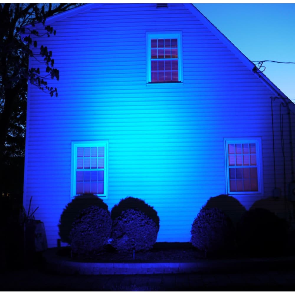 7-Watt PAR38 E26 Base Blue Non-Dimmable Reflector LED Light Bulb (4-Pack)