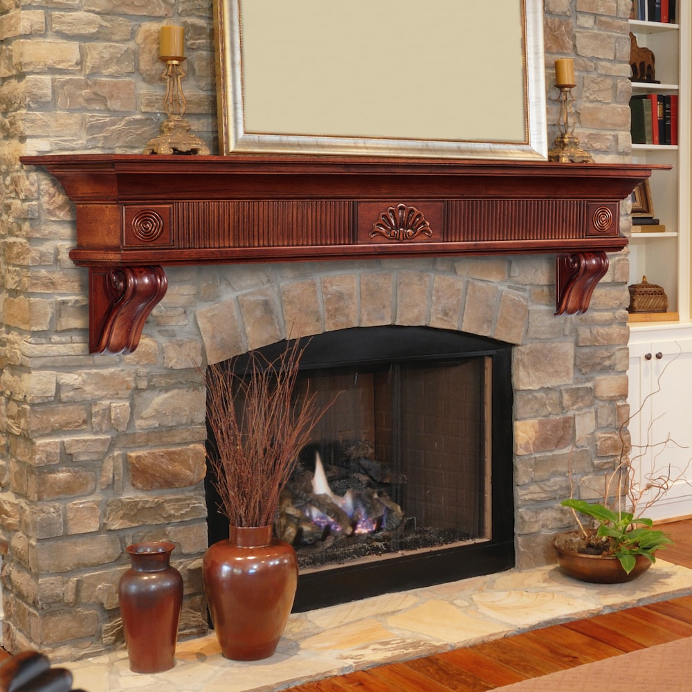 L'étagère Devonshire 72" ou étagère de cheminée non finie