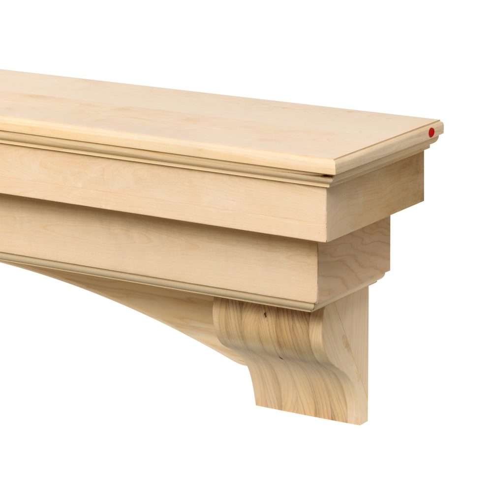 L'étagère ou étagère de cheminée Auburn 60" non finie