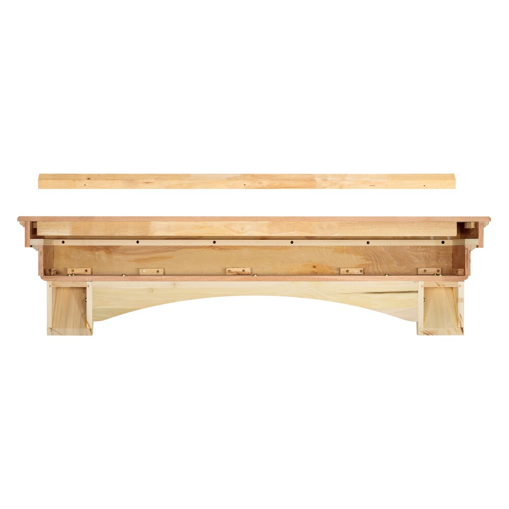 L'étagère ou étagère de cheminée Auburn 60" non finie