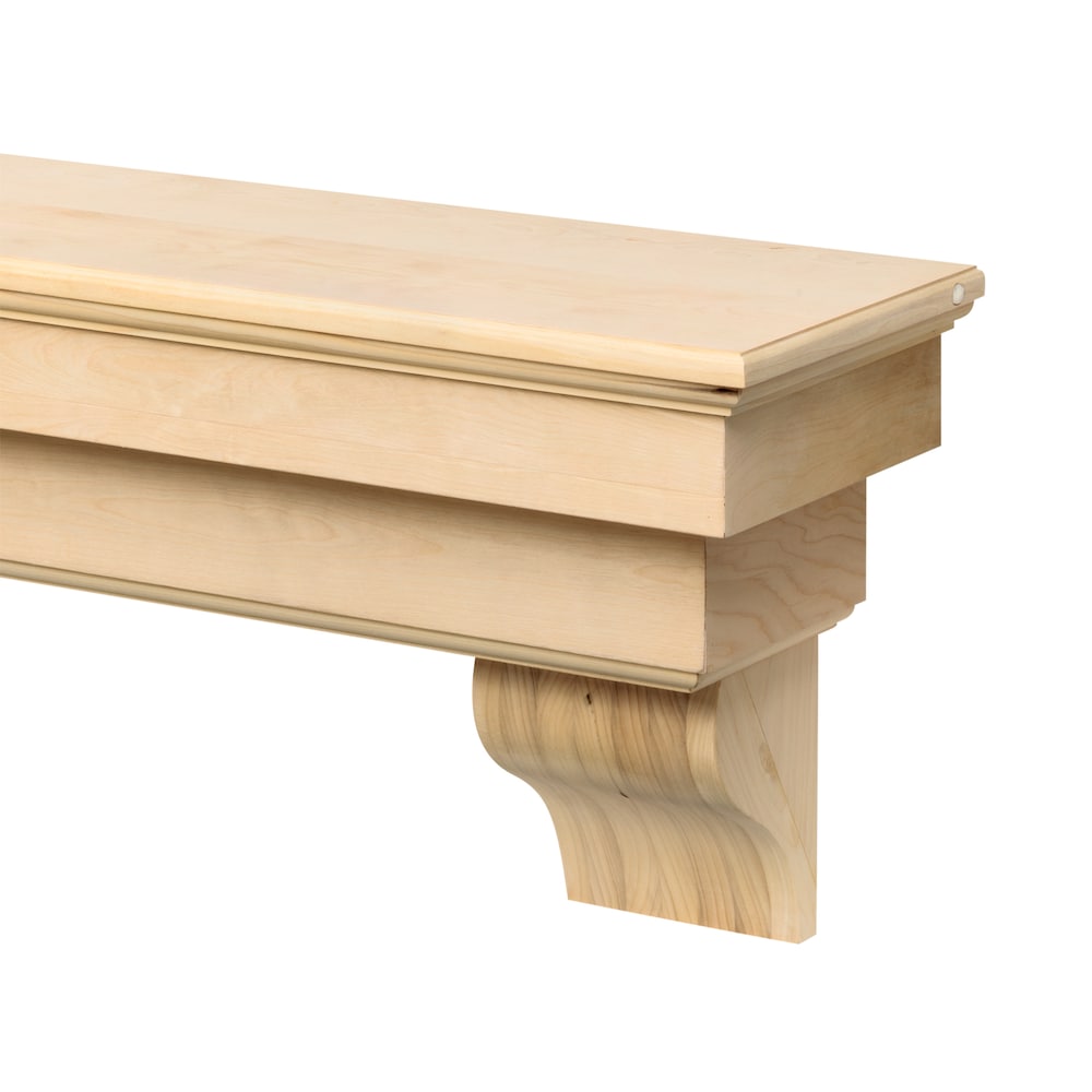 L'étagère ou étagère de cheminée Auburn 60" non finie