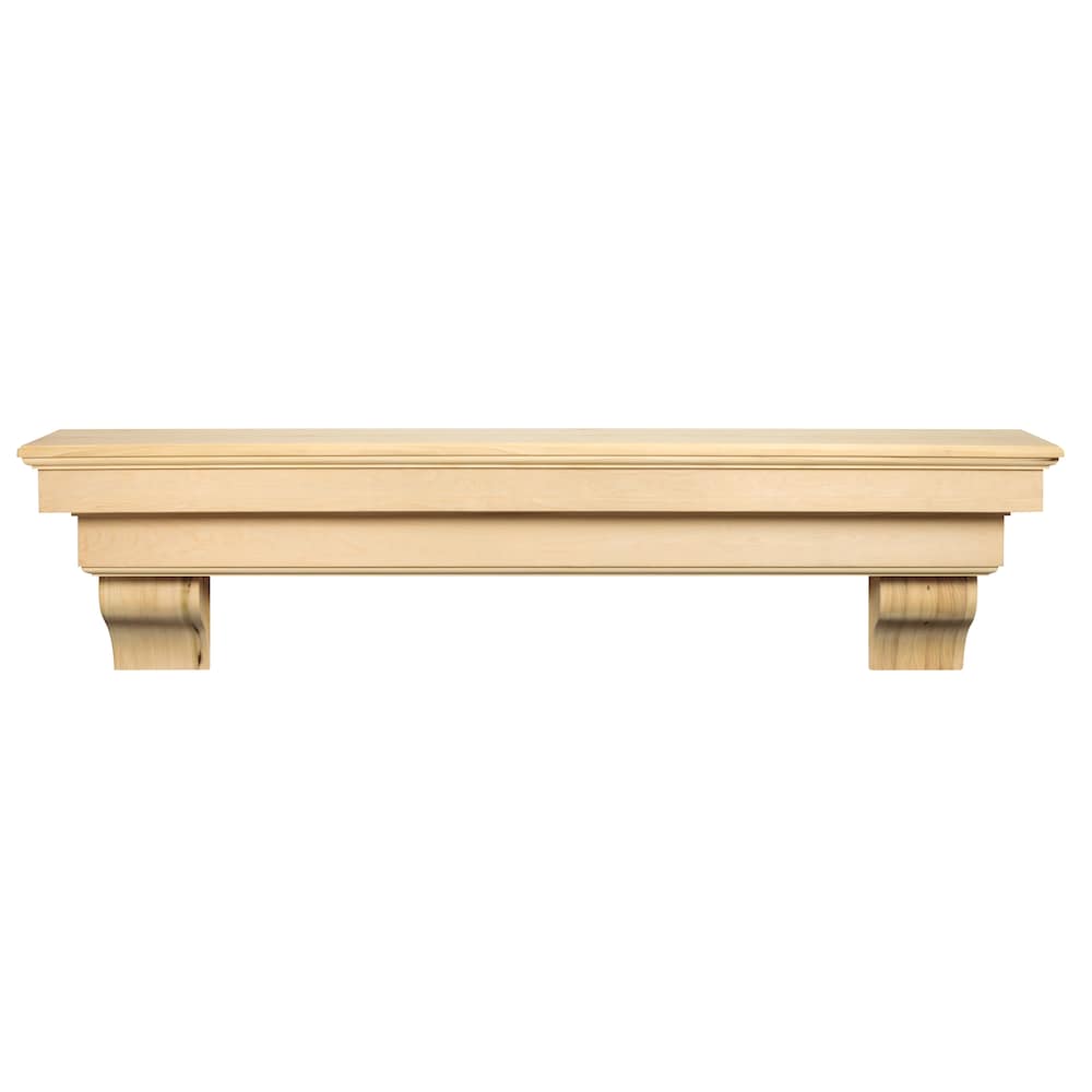 L'étagère ou étagère de cheminée Auburn 60" non finie
