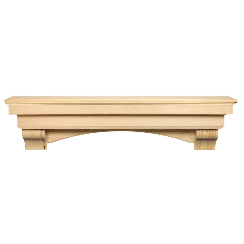 L'étagère ou étagère de cheminée Auburn 60" non finie