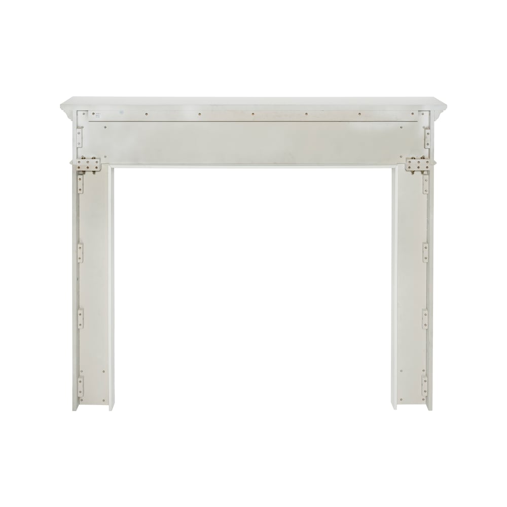 Le manteau de cheminée Mike 48" en MDF peint en blanc