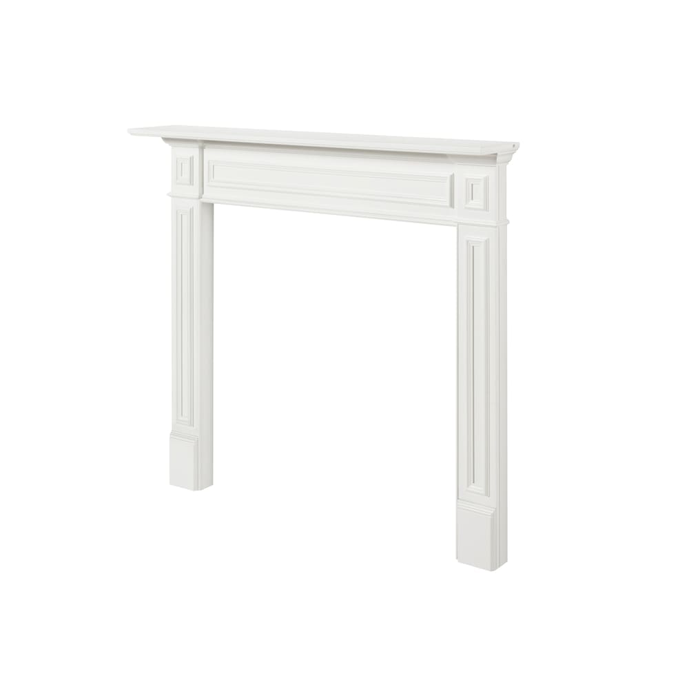Le manteau de cheminée Mike 48" en MDF peint en blanc