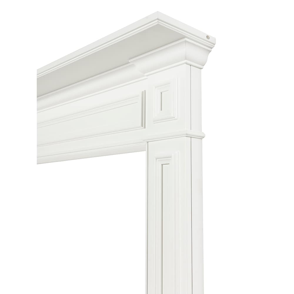 Le manteau de cheminée Mike 48" en MDF peint en blanc