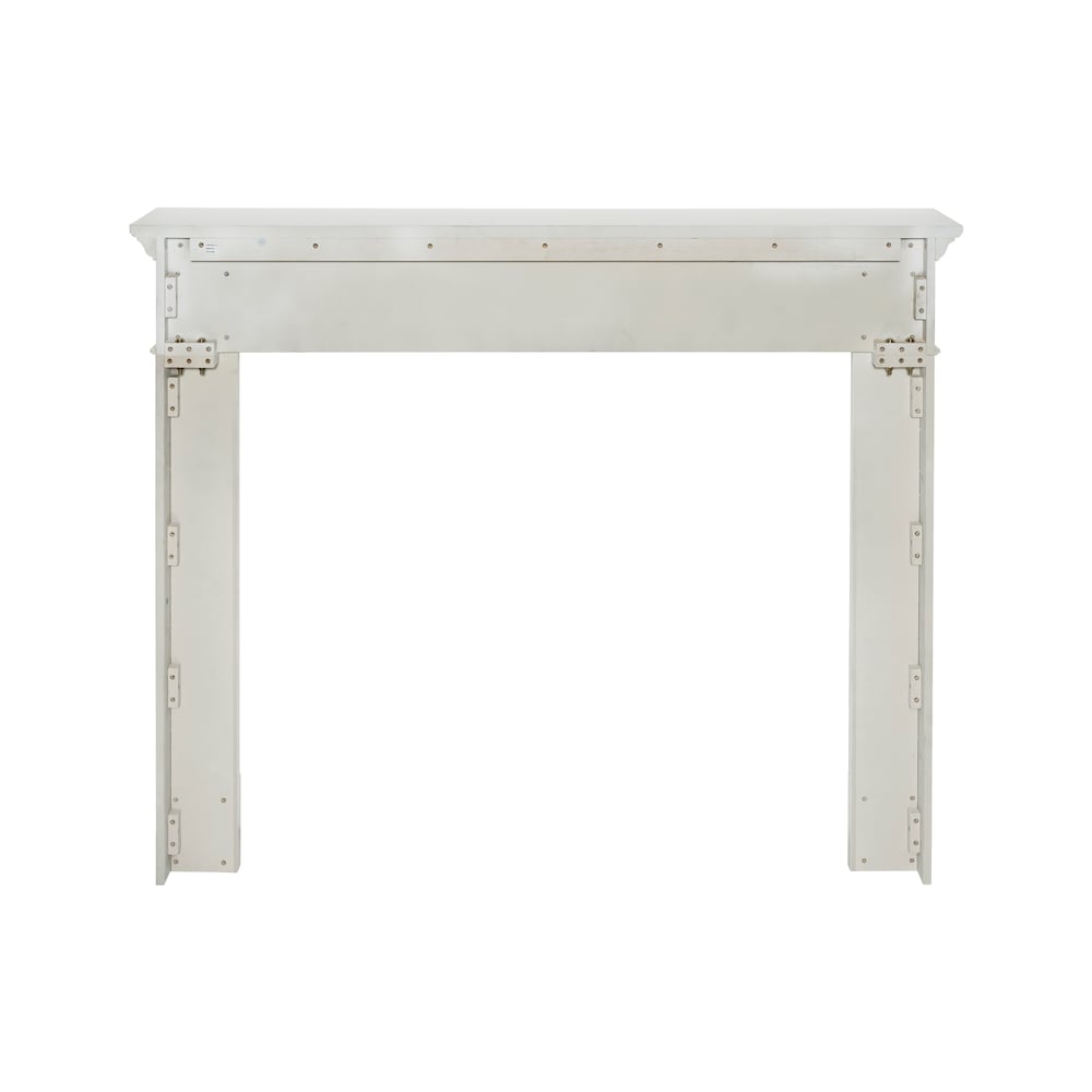 Le manteau de cheminée Mike 48" en MDF peint en blanc