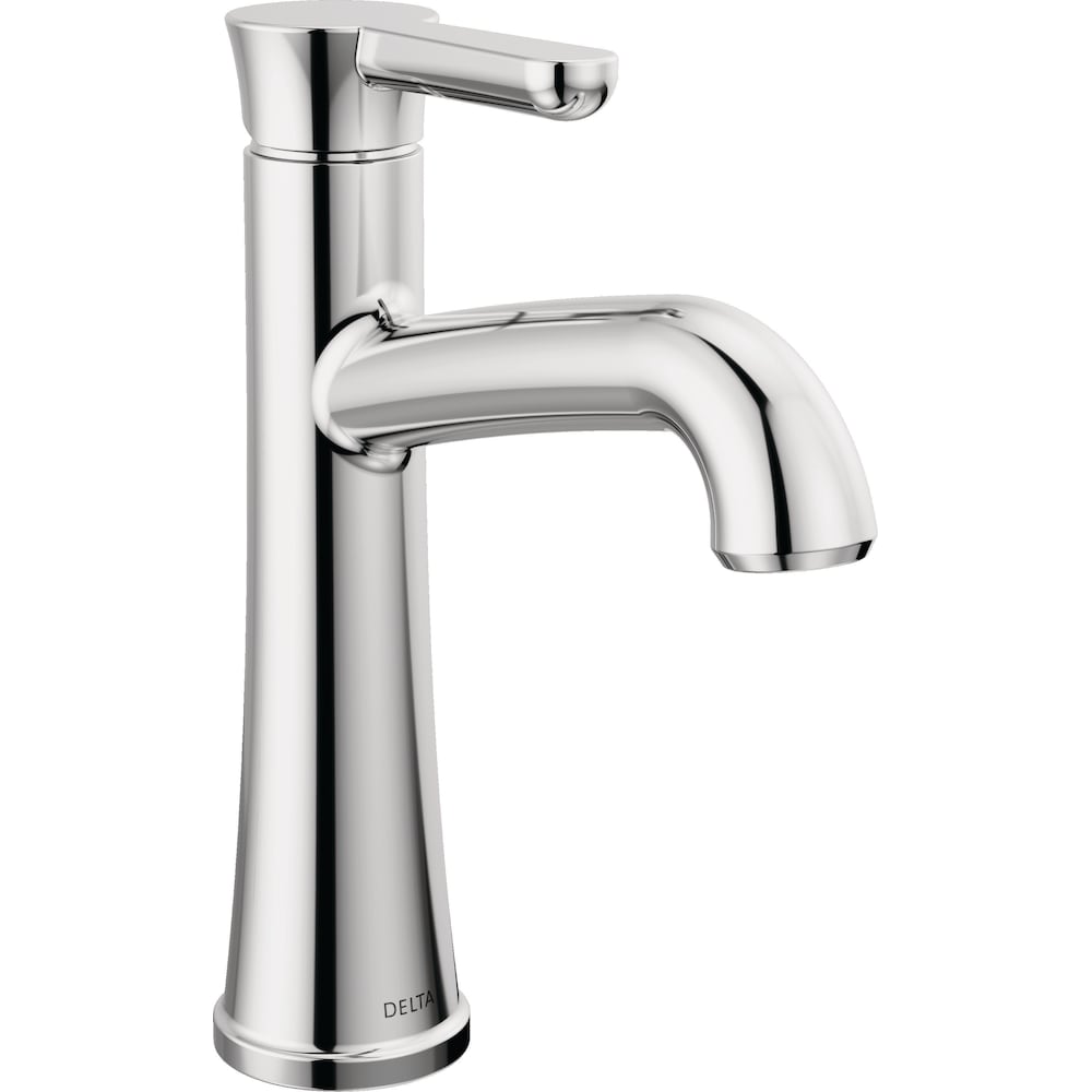 Robinet de lavabo de salle de bain à poignée unique Greydon à trou unique et à levier, montage sur pont, débit standard, chrome