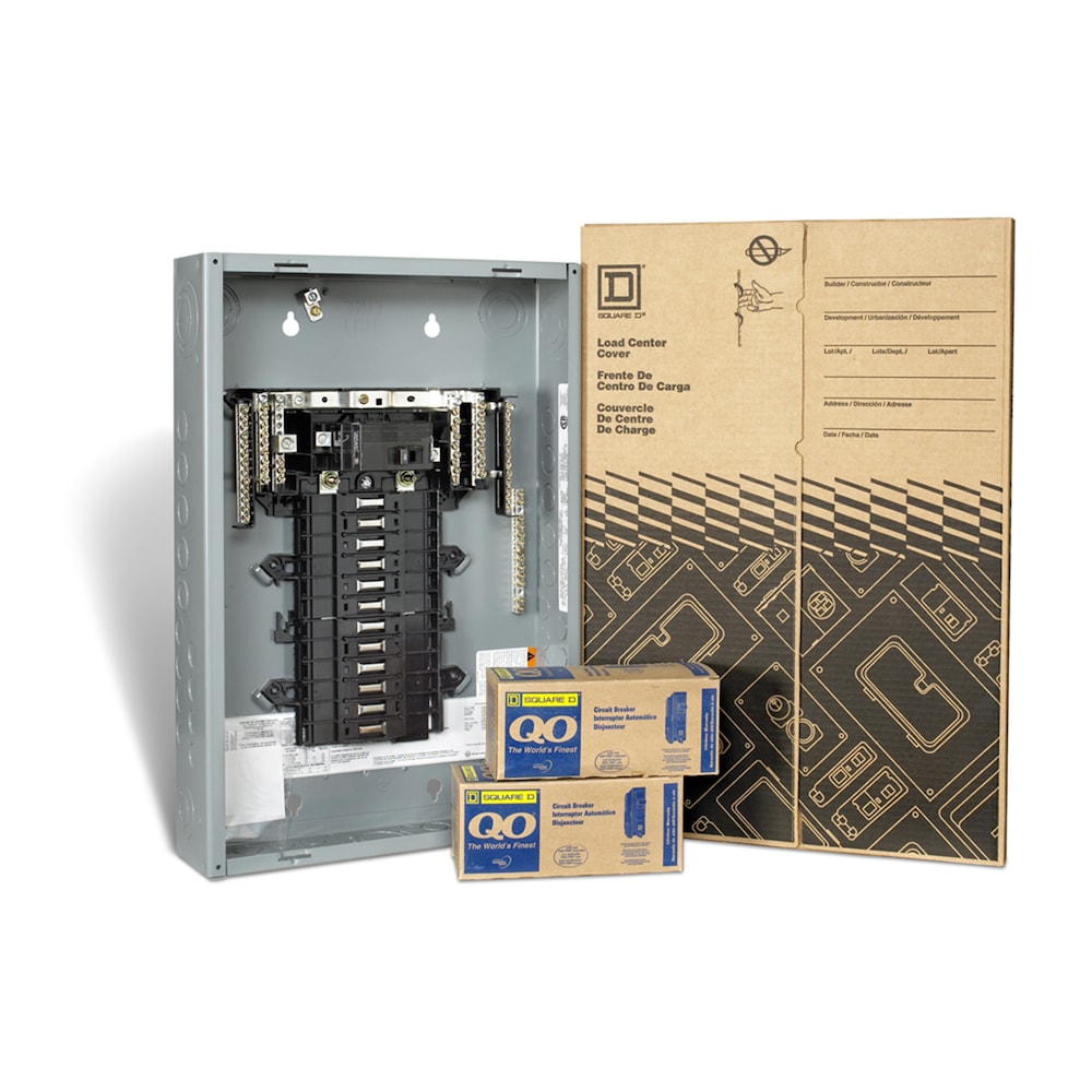 100 Amp, 24 Spaces 48 Circuits Maximum QwikPak Panel Package with Breakers | QP24100 Replacement