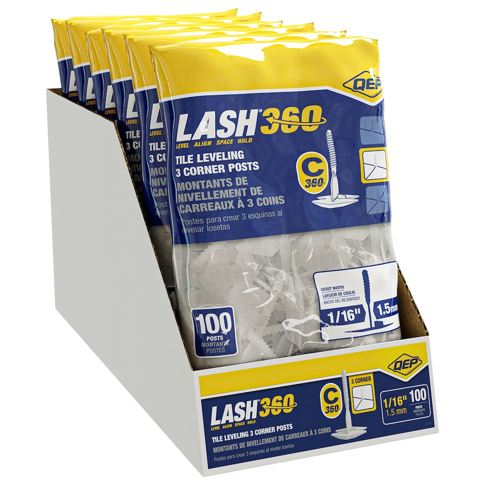 LASH360 1/16 in. Tile Leveling 3-Corner Stems (100 Pack)