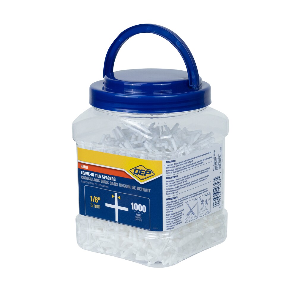 1/8 in. Leave-in Hard Style Tile Spacers (Jar of 1,000 pieces))