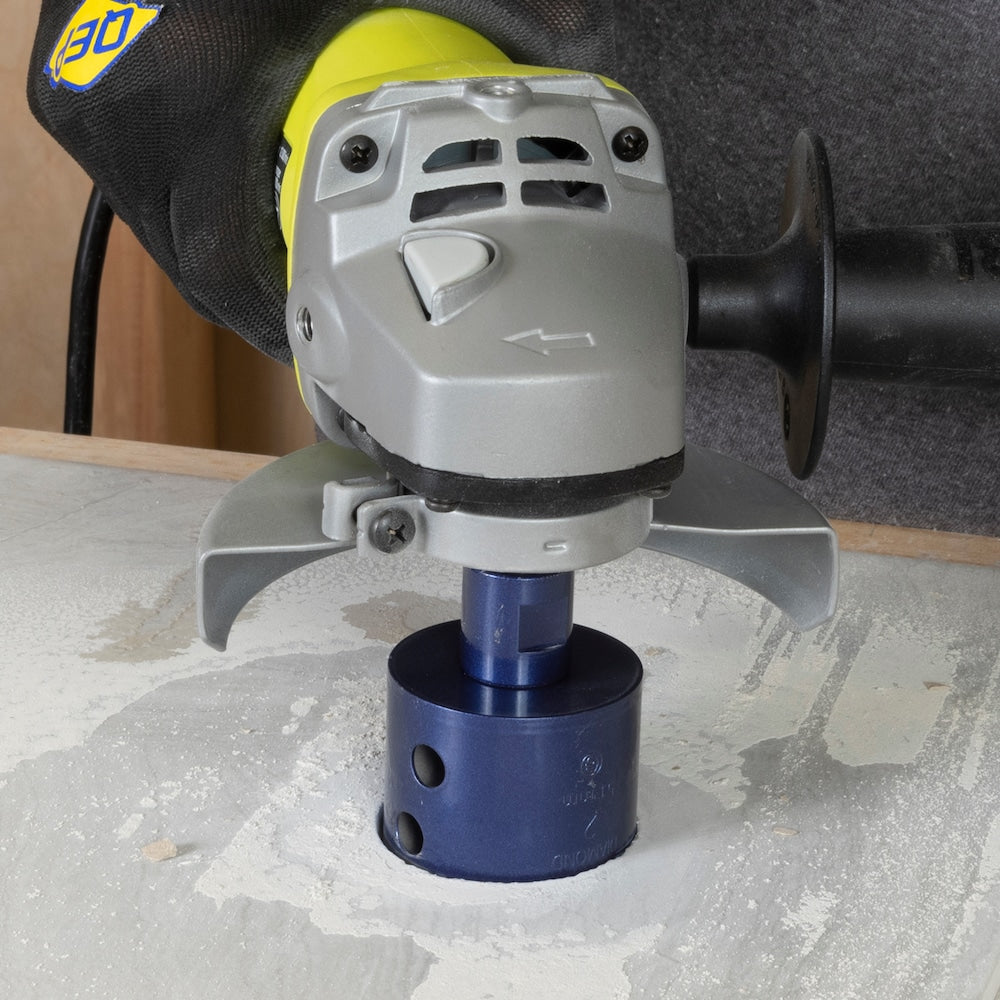 WETDRY Scie-cloche diamantée de 2 po pour meuleuses