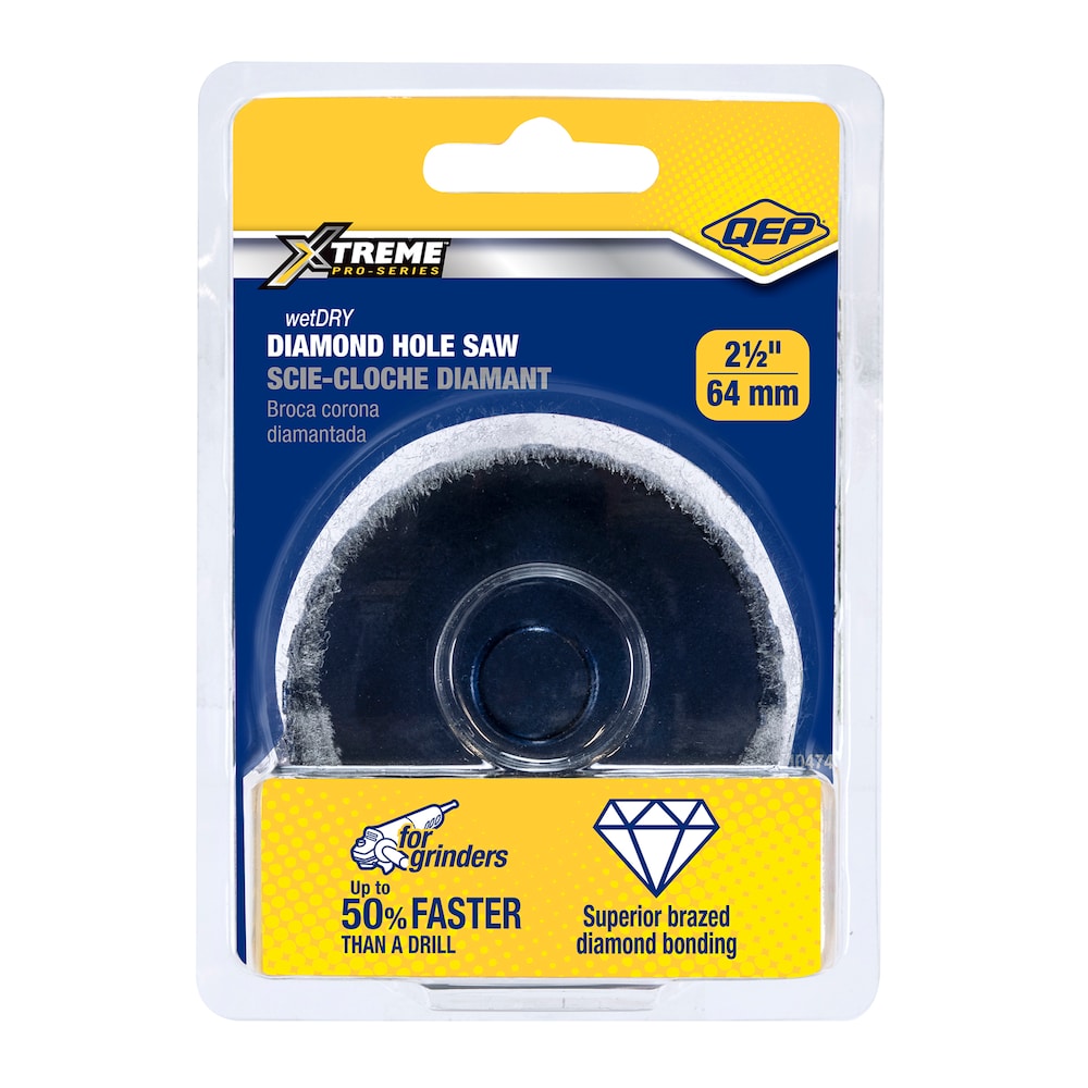 WETDRY 2-1/2 in. Diamond Hole Saw for Grinders
