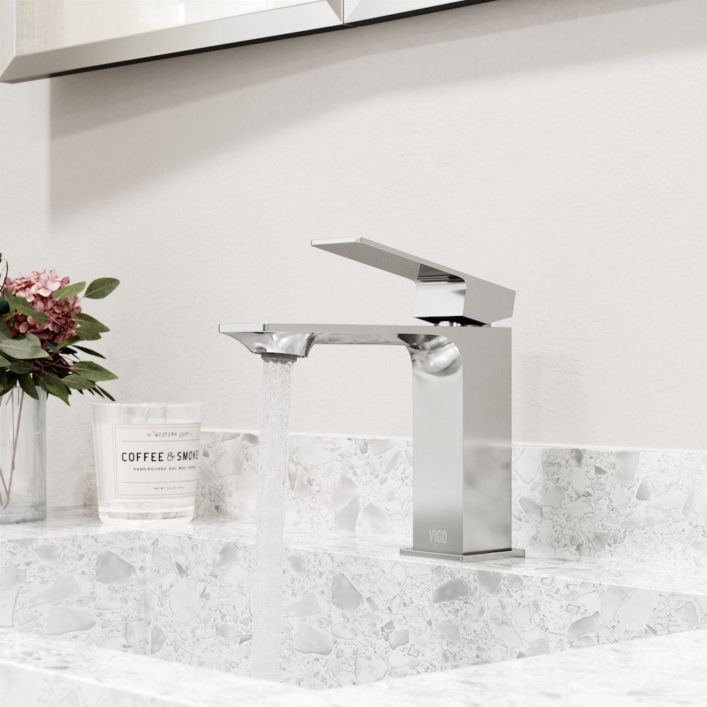 Dunn Single Hole Single-Handle Bathroom Faucet in Chrome