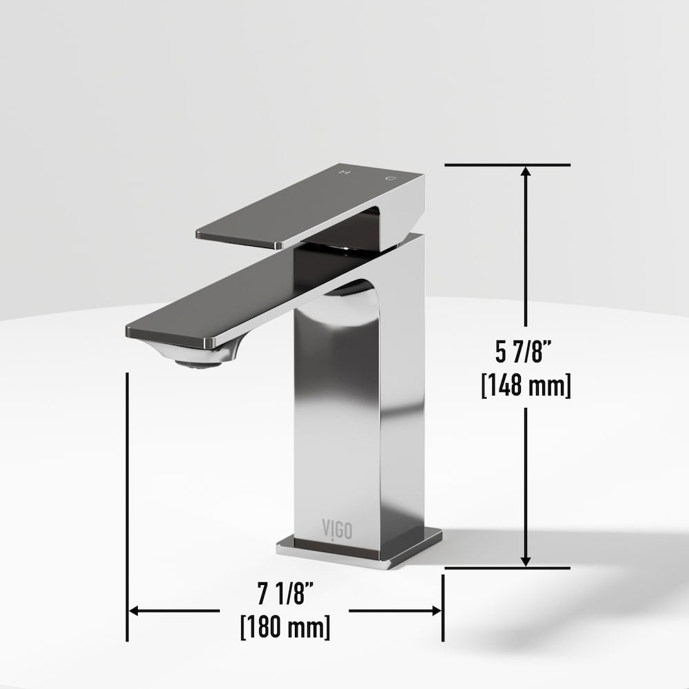 Dunn Single Hole Single-Handle Bathroom Faucet in Chrome
